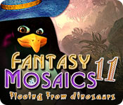 Download Fantasy Mosaics 11: Fleeing from Dinosaurs game