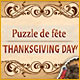 Download Puzzle de fête. Thanksgiving Day game